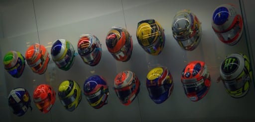 TOO COLOURFUL: The FIA believe helmets as colourful as these are ruining the sport. Photo: MrT HK/flickr